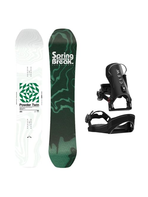 SET Placa Snowboard CAPiTA - SB POWDER TWIN 2027 - 156 + Legaturi Snowboard CLEW Independence 1.0 2027 - Black