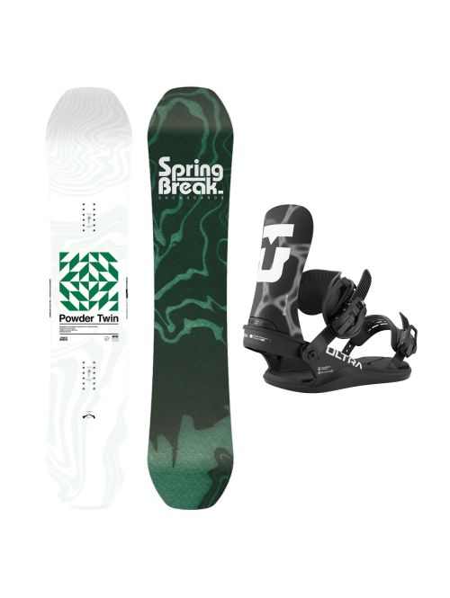 SET Placa Snowboard CAPiTA - SB POWDER TWIN 2027 - 156 + Legaturi Snowboard UNION Men's 2027 ULTRA Black
