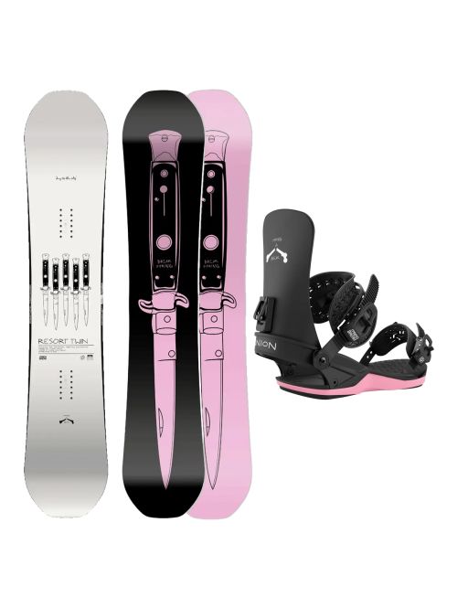 SET Placa Snowboard CAPiTA - SB RESORT TWIN 2027 + Legaturi Snowboard UNION Men's 2027 CONTACT Spring Break
