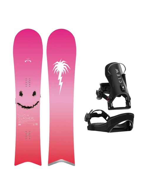 SET Placa Snowboard CAPiTA - SB SLUSH SLASHER 2.0 2027 - 151 + Legaturi Snowboard CLEW Independence 1.0 2027 - Black