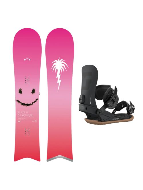 SET Placa Snowboard CAPiTA - SB SLUSH SLASHER 2.0 2027 - 151 + Legaturi Snowboard UNION Men's 2027 STRATA Black
