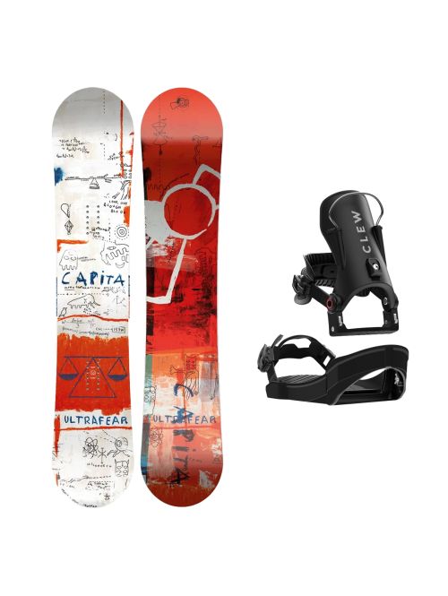 SET Placa Snowboard CAPiTA - ULTRAFEAR WIDE 2027 - 153W + Legaturi Snowboard CLEW Independence 1.0 2027 - Black