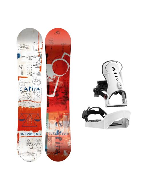 SET Placa Snowboard CAPiTA - ULTRAFEAR WIDE 2027 - 153W + Legaturi Snowboard CLEW Independence 1.0 2027 - White