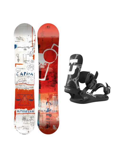 SET Placa Snowboard CAPiTA - ULTRAFEAR WIDE 2027 - 153W + Legaturi Snowboard UNION Men's 2027 ULTRA Black