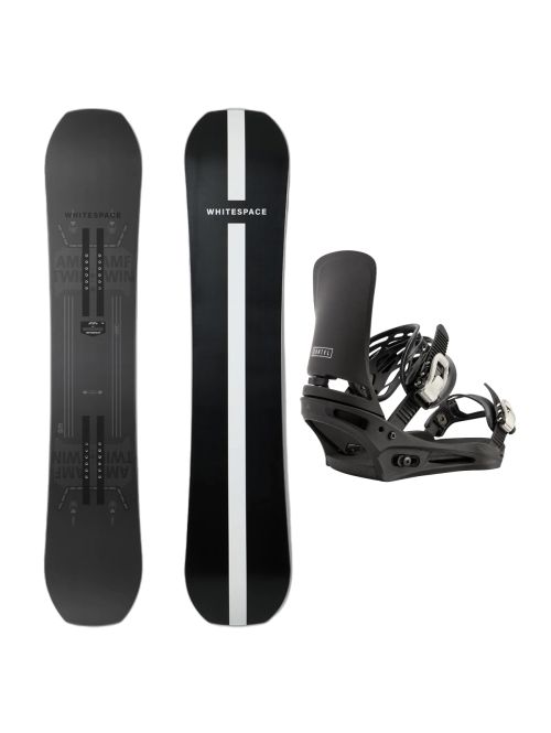 SET Placa Snowboard WHITESPACE - AMF Twin C 2027 + Legaturi Snowboard BURTON - Men's - CARTEL Black W27