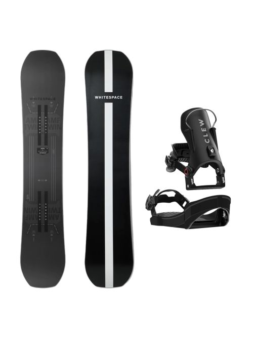 SET Placa Snowboard WHITESPACE - AMF Twin C 2027 + Legaturi Snowboard CLEW Independence 1.0 2027 - Black