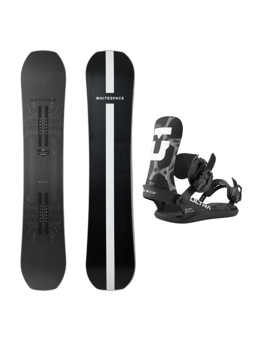 SET Placa Snowboard WHITESPACE - AMF Twin C 2027 + Legaturi Snowboard UNION Men's 2027 ULTRA Black