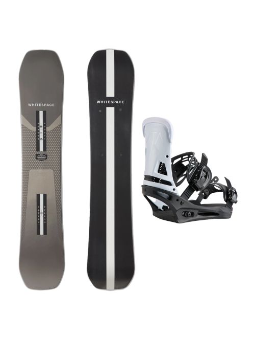 SET Placa Snowboard WHITESPACE - Freestyle SHAUN WHITE Pro B 2027 - 158 + Legaturi Snowboard BURTON - Men's - MALAVITA Black /White W27