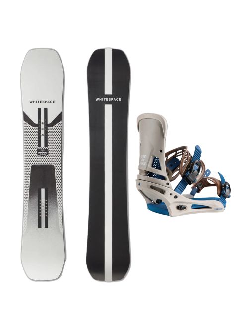 SET Placa Snowboard WHITESPACE - Freestyle SHAUN WHITE Pro C 2027 - 156 + Legaturi Snowboard BURTON - Men's - MALAVITA Warm Gray W27