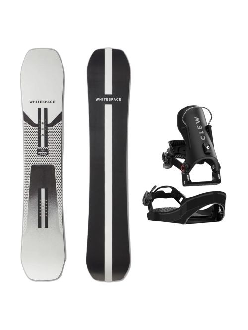 SET Placa Snowboard WHITESPACE - Freestyle SHAUN WHITE Pro C 2027 - 156 + Legaturi Snowboard CLEW Independence 1.0 2027 - Black