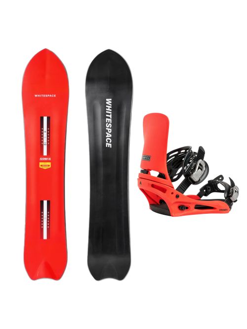 SET Placa Snowboard WHITESPACE - ICONA A 2027 - 157 + Legaturi Snowboard BURTON - Men's - CARTEL Hot Tamale W27