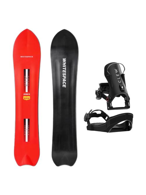 SET Placa Snowboard WHITESPACE - ICONA A 2027 - 157 + Legaturi Snowboard CLEW Independence 1.0 2027 - Black