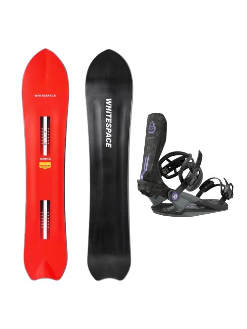 SET Placa Snowboard WHITESPACE - ICONA A 2027 - 157 + Legaturi Snowboard UNION Unisex 2027 SOURCE FC Black