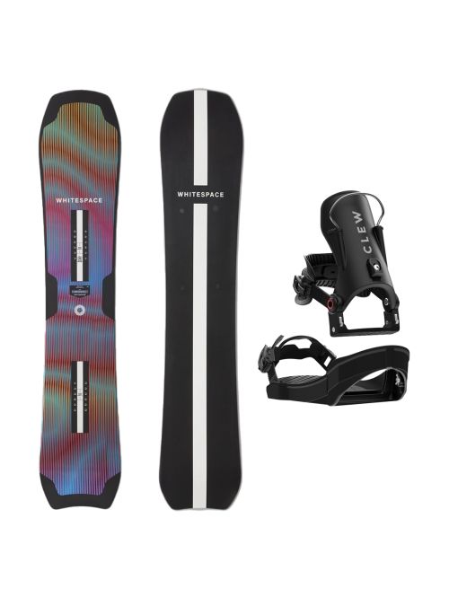 SET Placa Snowboard WHITESPACE - Montano A 2027 - 155 + Legaturi Snowboard CLEW Independence 1.0 2027 - Black