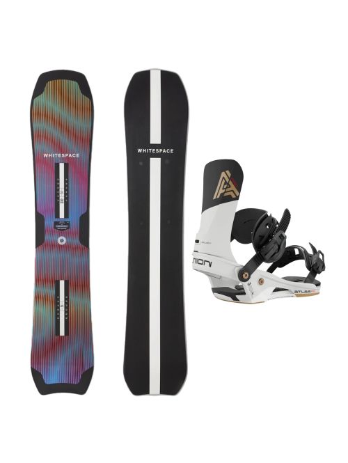 SET Placa Snowboard WHITESPACE - Montano A 2027 - 155 + Legaturi Snowboard UNION Unisex 2027 ATLAS PRO Stone