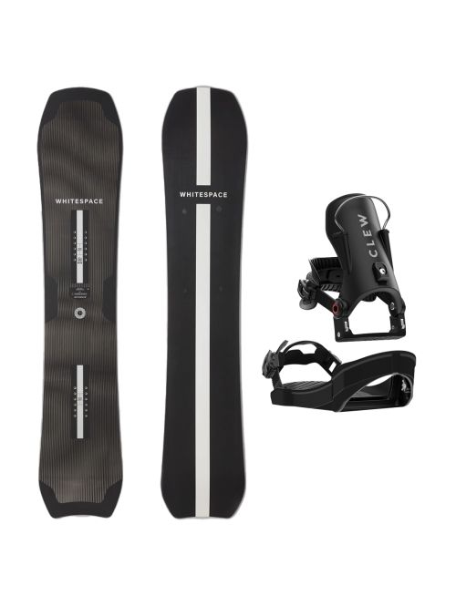 SET Placa Snowboard WHITESPACE - Montano B 2027 - 160 + Legaturi Snowboard CLEW Independence 1.0 2027 - Black