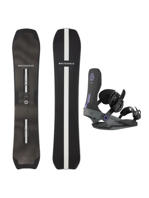 SET Placa Snowboard WHITESPACE - Montano B 2027 - 160 + Legaturi Snowboard UNION Unisex 2027 SOURCE Black