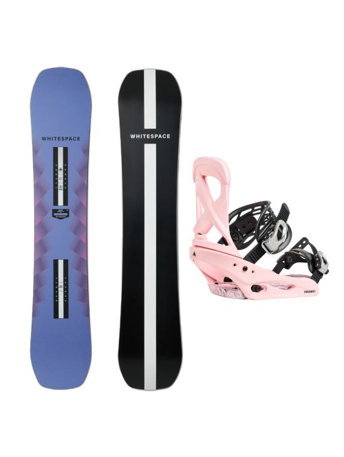 SET Placa Snowboard WHITESPACE - Womens Freestyle Pro B 2027 + Legaturi Snowboard BURTON - Women's - SCRIBE Pink W27
