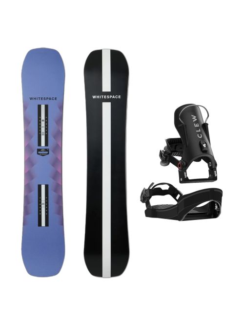 SET Placa Snowboard WHITESPACE - Womens Freestyle Pro B 2027 + Legaturi Snowboard CLEW Independence 1.0 2027 - Black