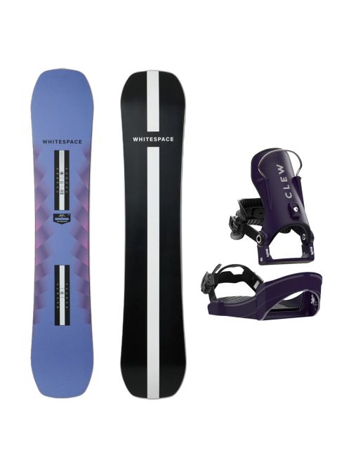 SET Placa Snowboard WHITESPACE - Womens Freestyle Pro B 2027 + Legaturi Snowboard CLEW Independence 1.0 2027 - Purple