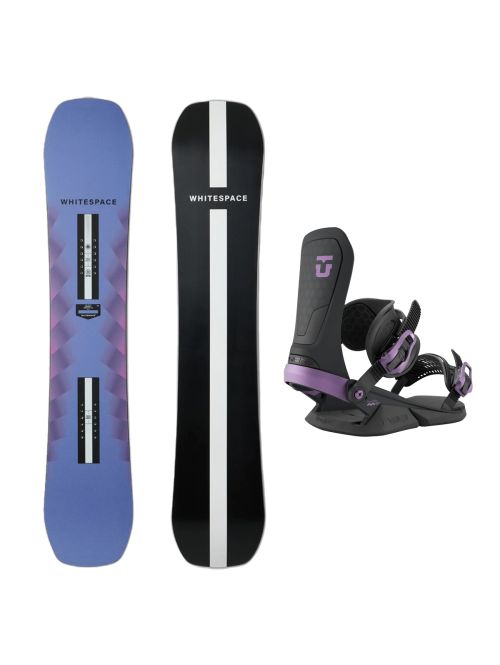 SET Placa Snowboard WHITESPACE - Womens Freestyle Pro B 2027 + Legaturi Snowboard UNION Unisex 2027 NEO Black
