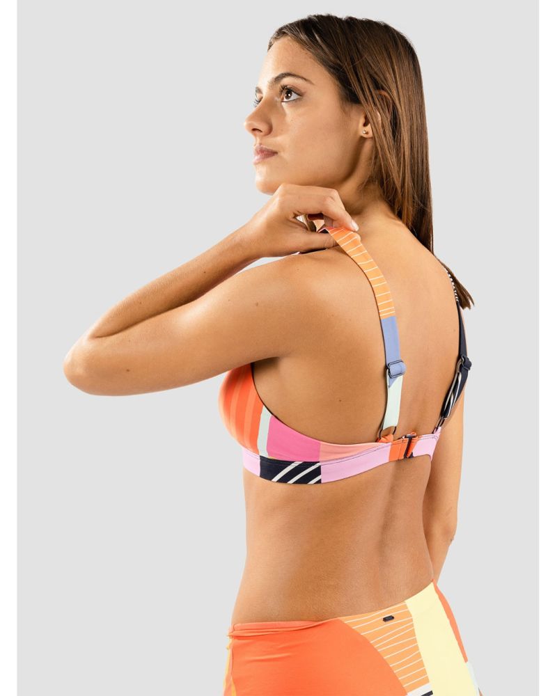 Bikini Top Rip Curl Days Break Tri Multicolor Pattern M