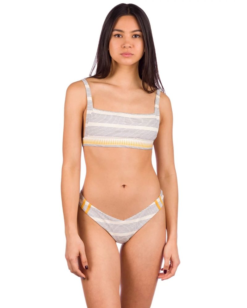 Bikini Top Rip Curl Salty Daze Crop Gold Yellow L