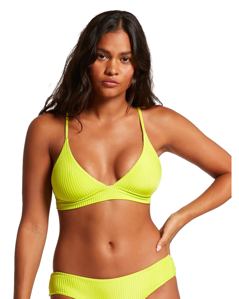 Bikini Top Volcom Simply Rib Lime Green