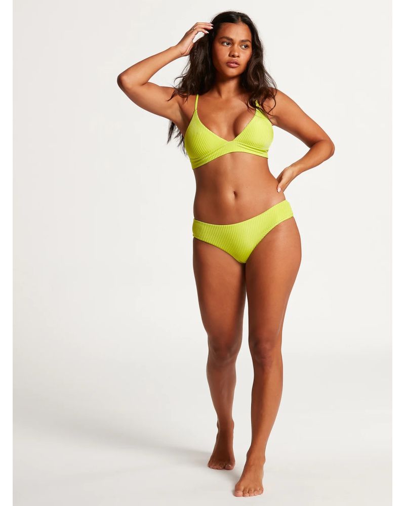 Bikini Top Volcom Simply Rib Lime Green
