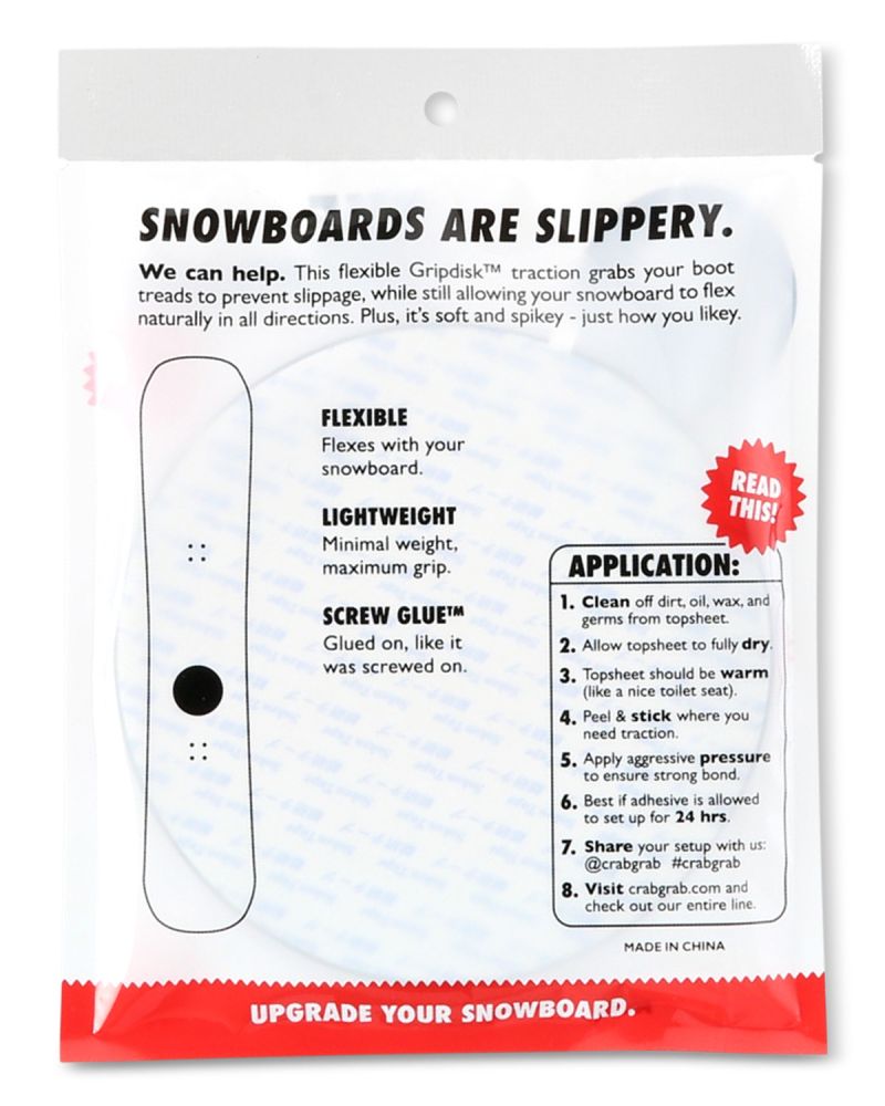 Stomp Pad CRAB GRAB Grip Disc Clear