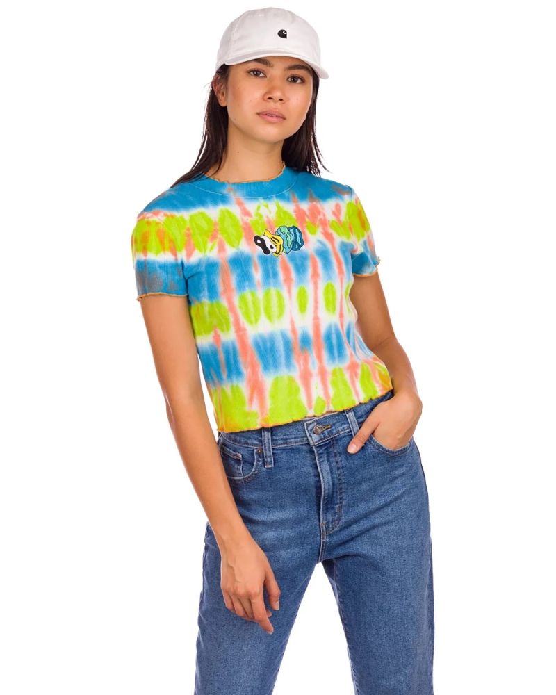 Tricou Empyre Curlotta Orange Blue Lime Green L