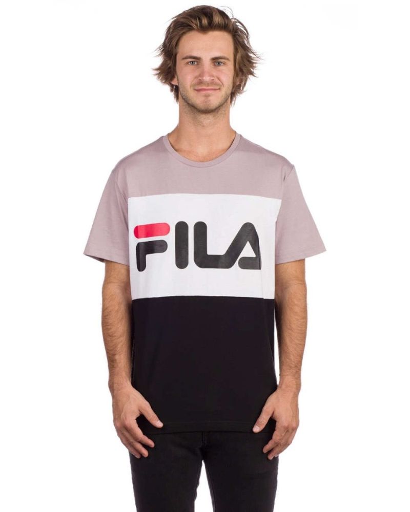 Tricou Fila - Day T-Shirt Black Bright White Pattern L
