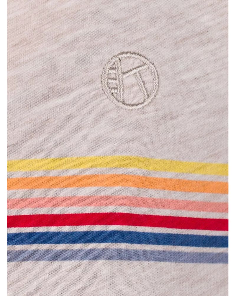 Tricou Kazane Indra Oatmeal Stripe Gray XL