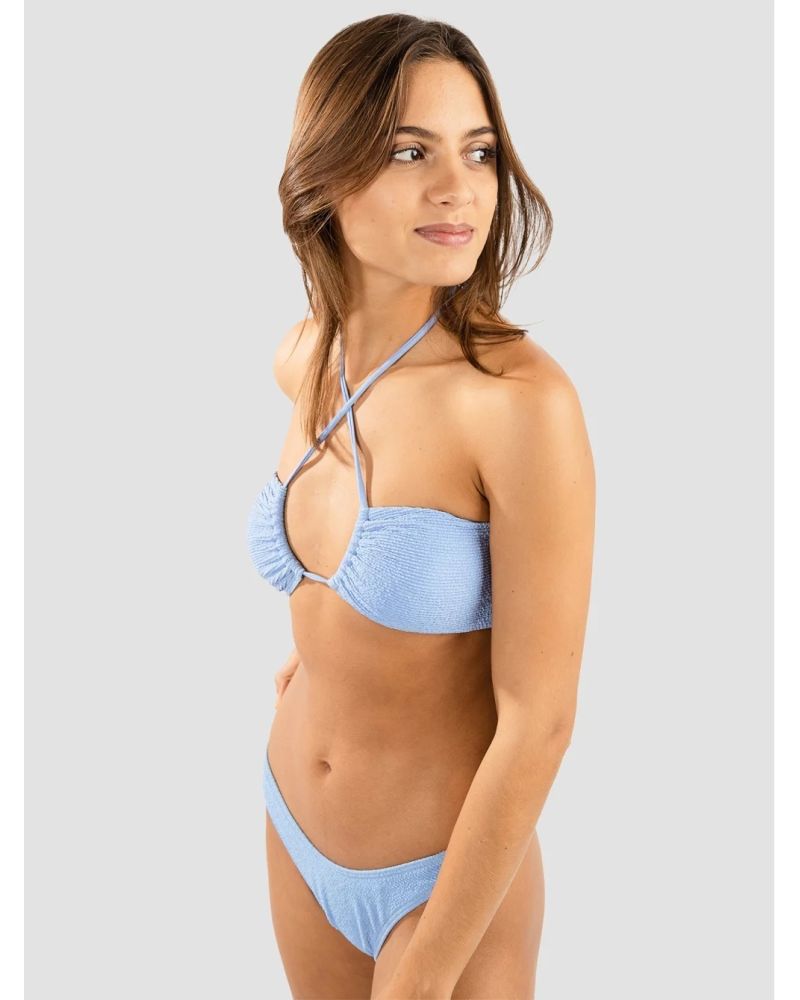 Bikini Top Damsel Mini Ruffle Blue Bell XS