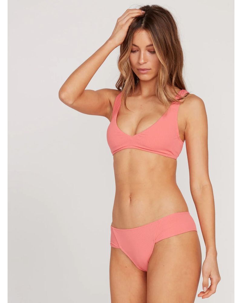 Bikini Volcom Simply Rib Cheeky Reef Pink XS