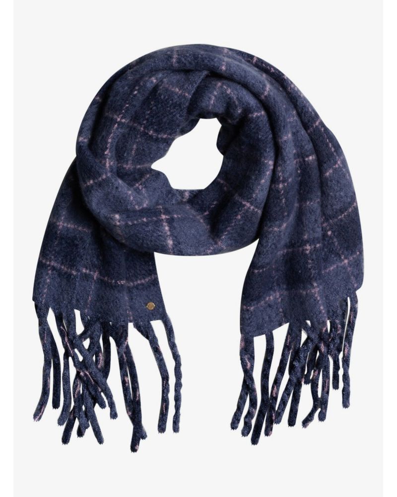 Esarfa Roxy Tube Mood Indigo Plaid Party Blue Uni