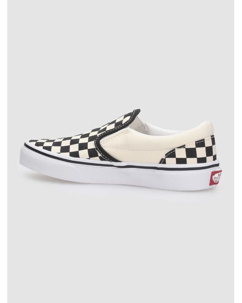 Espadrile Vans Checkerboard Classic Slippers Black White 34