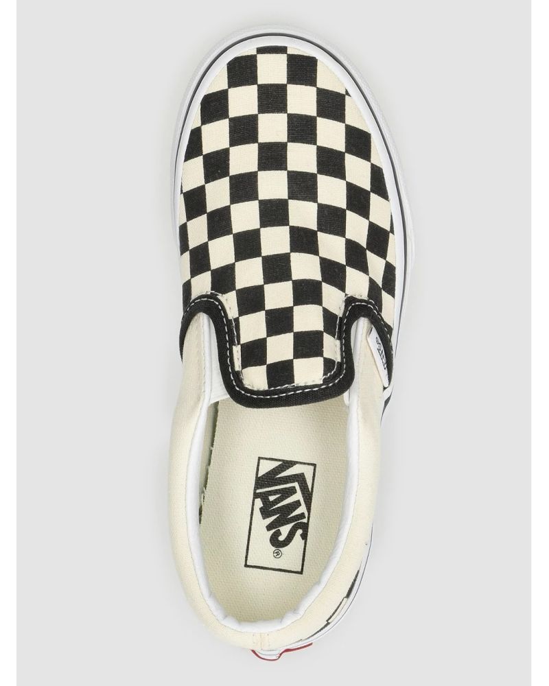 Espadrile Vans Checkerboard Classic Slippers Black White 34