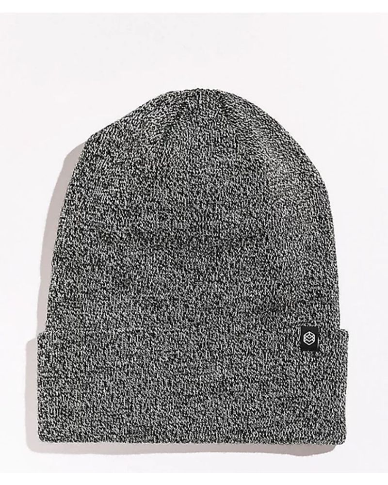 Caciula Zine Essential Beanie Marled Black