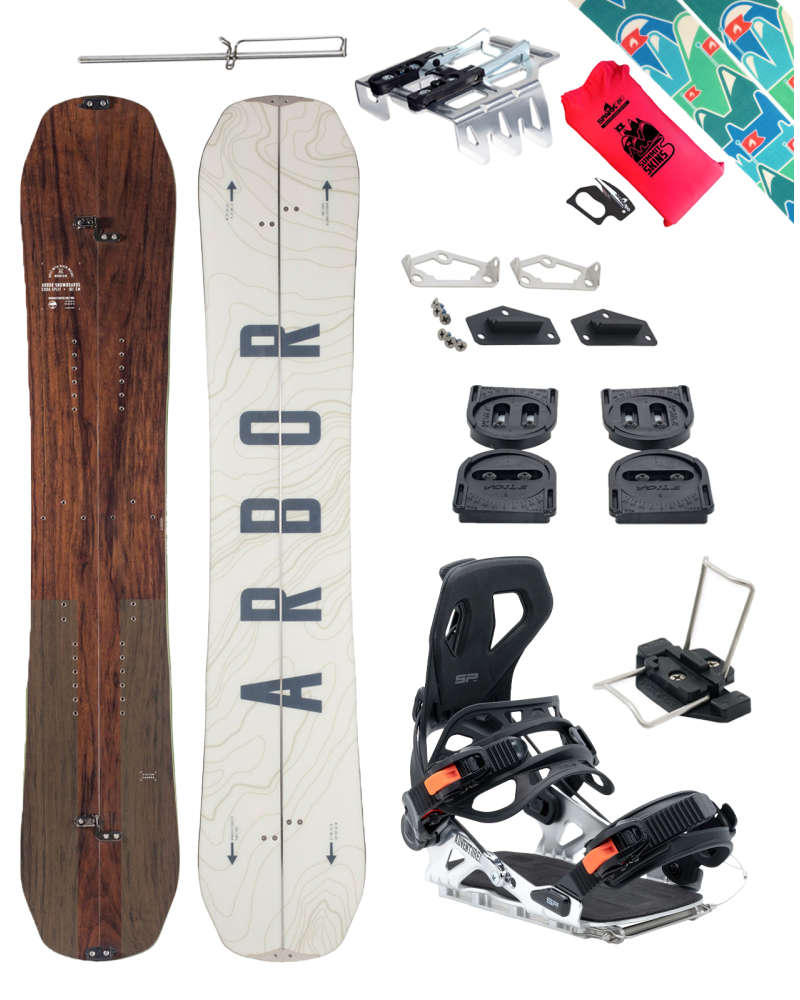 PACHET Splitboard Arbor Coda Camber 161 x Legaturi SP W25