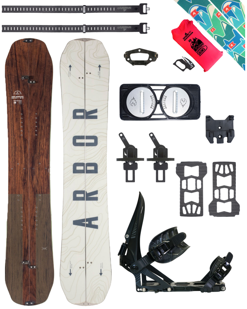 PACHET Splitboard Arbor Coda Camber 161 x Legaturi Spark R&D