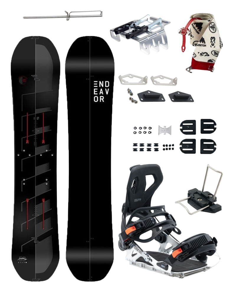 PACHET Splitboard Endeavor Patrol SPLIT 147 x Legaturi SP W25