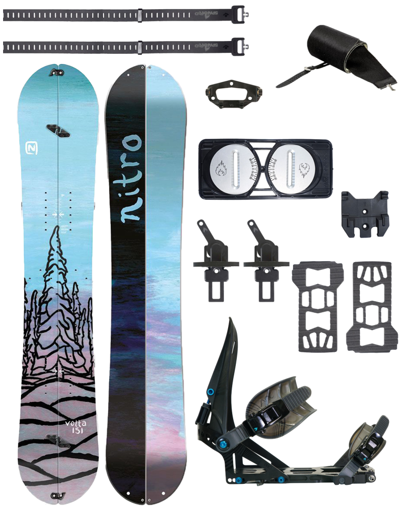 PACHET Splitboard Nitro VOLTA 151 2022 x Legaturi Spark R&D