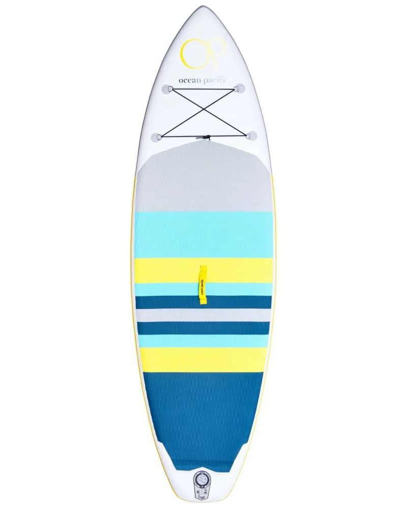 Paddle Board Ocean Pacific Sunset All Round 9'6 Inflatable Alb /Gri/Galben