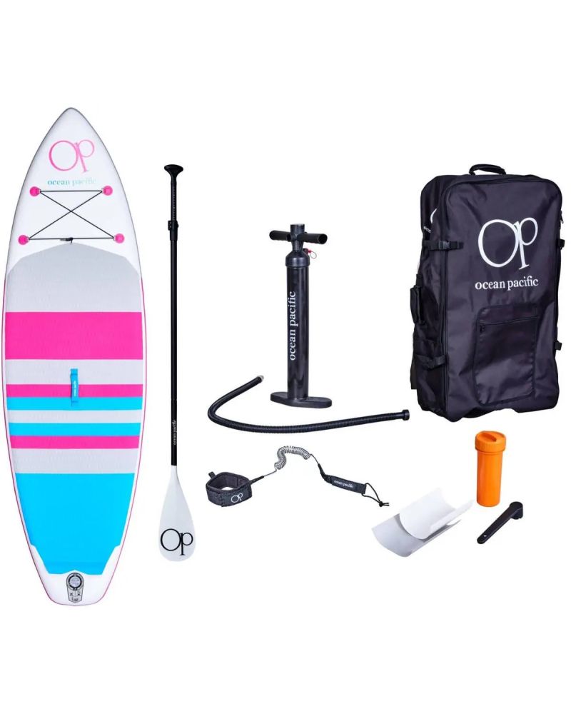 Paddle Board Ocean Pacific Sunset All Round 9'6 Inflatable Alb /Gri/Roz