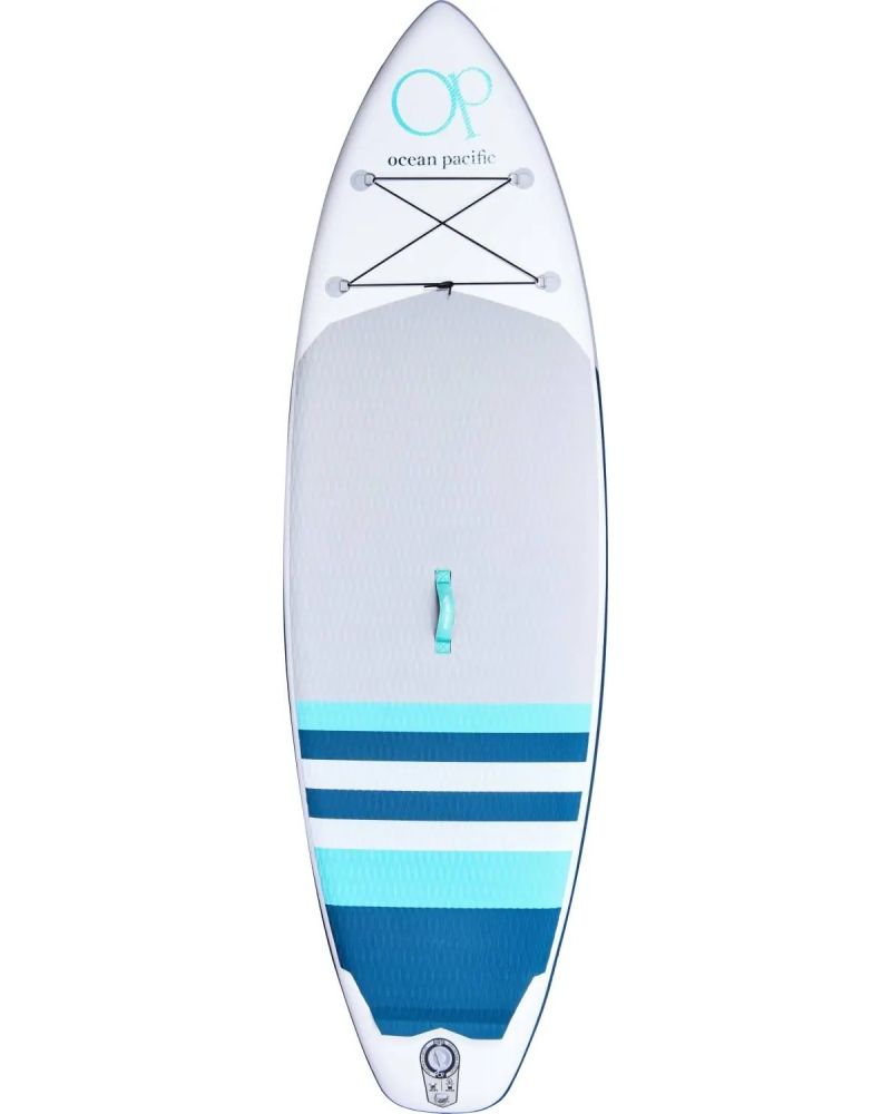Paddle Board Ocean Pacific Sunset All Round 9'6 Inflatable Alb /Gri/Turcoaz