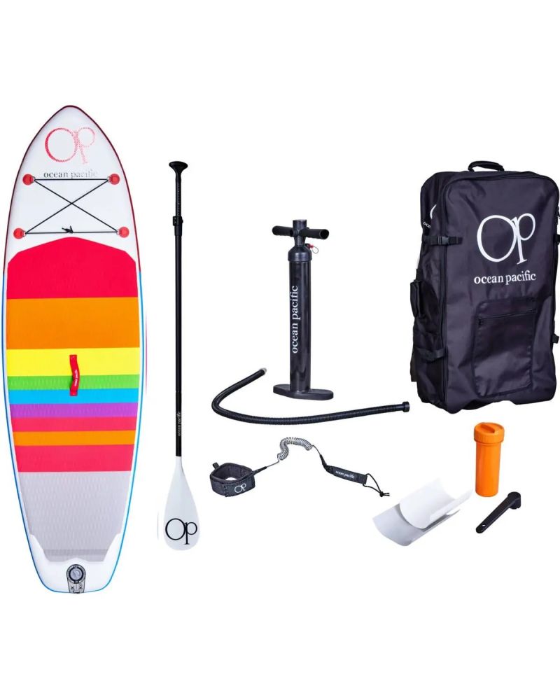 Paddle Board Ocean Pacific Venice All Round 8'6 Inflatable Alb /Roșu/Albastru