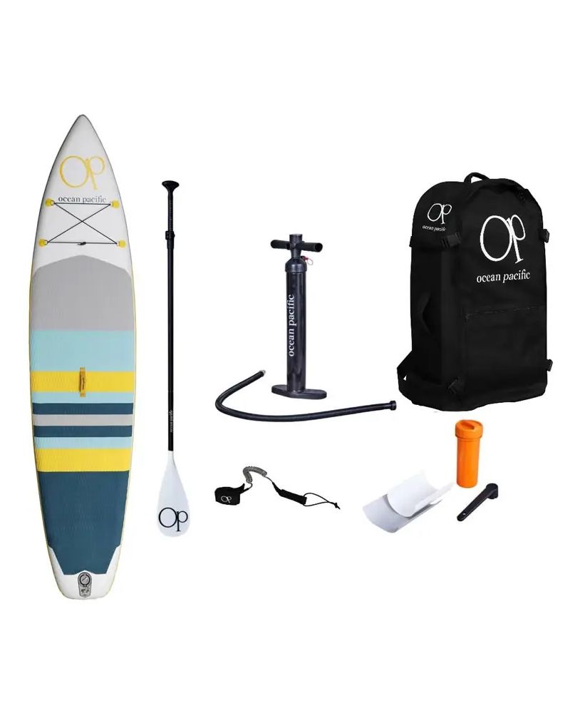 SUP Ocean Pacific Laguna Lite 11'6 Gonflabil Alb /Gri/Galben