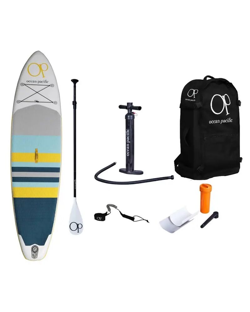 SUP Ocean Pacific Malibu Lite 10'6 Gonflabil Alb /Gri/Galben