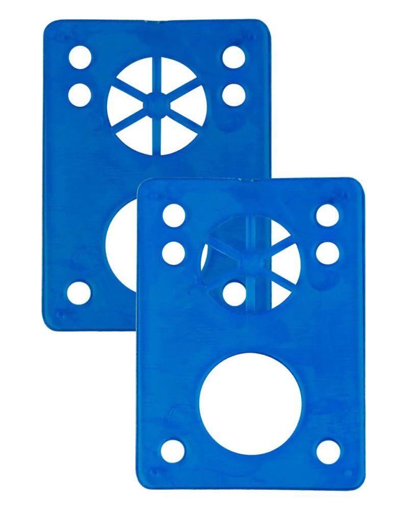 Skateboard Risers (Blue, 3mm) 1/8"